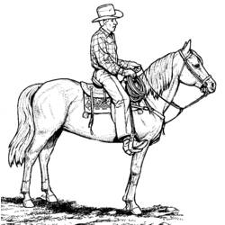 Desenho Cowboy (Personagens) #91417 para imprimir e colorir
