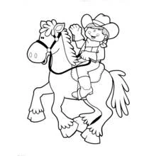 Desenho Cowboy (Personagens) #91418 para imprimir e colorir