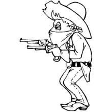 Desenho Cowboy (Personagens) #91422 para imprimir e colorir