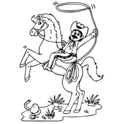 Desenho Cowboy (Personagens) #91423 para imprimir e colorir