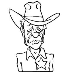 Desenho Cowboy (Personagens) #91436 para imprimir e colorir