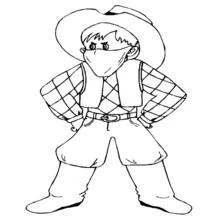 Desenho Cowboy (Personagens) #91440 para imprimir e colorir