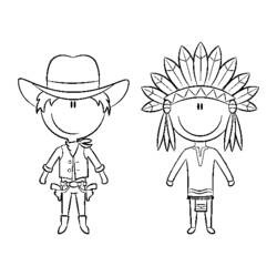 Desenho Cowboy (Personagens) #91461 para imprimir e colorir
