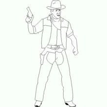 Desenho Cowboy (Personagens) #91530 para imprimir e colorir
