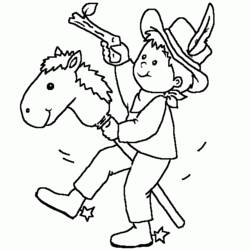 Desenho Cowboy (Personagens) #91628 para imprimir e colorir
