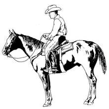 Desenho Cowboy (Personagens) #91639 para imprimir e colorir