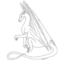 Página para colorir: Dragão (Personagens) #148492 - Páginas para Colorir Imprimíveis Gratuitamente