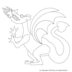 Página para colorir: Dragão (Personagens) #148513 - Páginas para Colorir Imprimíveis Gratuitamente