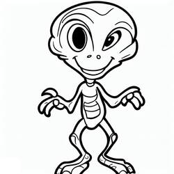 Desenho Extraterrestre (Personagens) #189904 para imprimir e colorir