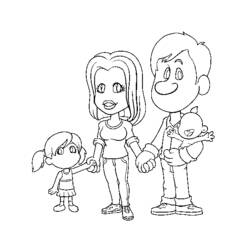 Página para colorir: Família (Personagens) #95216 - Páginas para Colorir Imprimíveis Gratuitamente