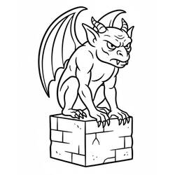 Desenho gárgula (Personagens) #221778 para imprimir e colorir