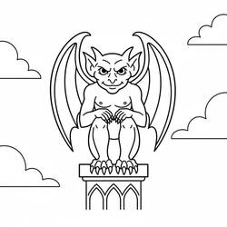 Desenho gárgula (Personagens) #221785 para imprimir e colorir