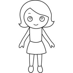 Página para colorir: garotinha (Personagens) #96517 - Páginas para Colorir Imprimíveis Gratuitamente