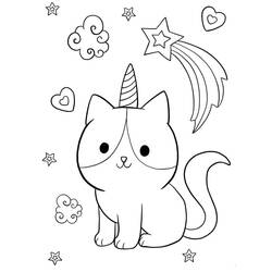Desenho Gato Unicórnio (Personagens) #199282 para imprimir e colorir