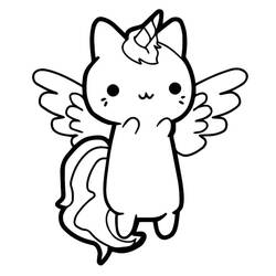 Desenho Gato Unicórnio (Personagens) #199298 para imprimir e colorir