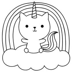 Desenho Gato Unicórnio (Personagens) #199325 para imprimir e colorir