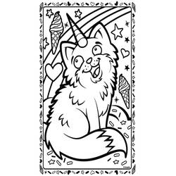 Desenho Gato Unicórnio (Personagens) #199331 para imprimir e colorir