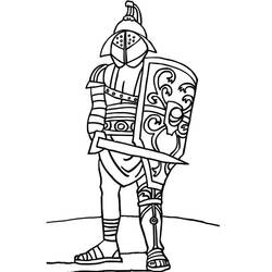 Desenho Gladiador (Personagens) #189833 para imprimir e colorir