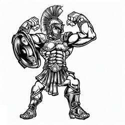 Desenho Gladiador (Personagens) #189834 para imprimir e colorir