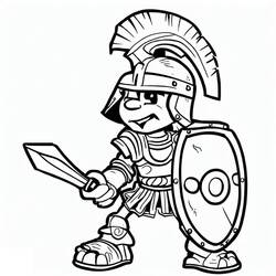 Desenho Gladiador (Personagens) #189842 para imprimir e colorir