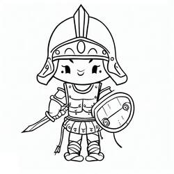 Desenho Gladiador (Personagens) #189854 para imprimir e colorir