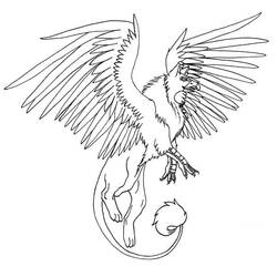 Página para colorir: Grifo (Personagens) #197333 - Páginas para Colorir Imprimíveis Gratuitamente