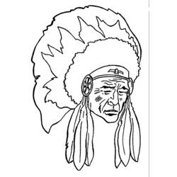 Página para colorir: Índio americano (Personagens) #149031 - Páginas para Colorir Imprimíveis Gratuitamente
