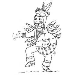 Página para colorir: Índio americano (Personagens) #149033 - Páginas para Colorir Imprimíveis Gratuitamente