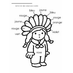 Página para colorir: Índio americano (Personagens) #149055 - Páginas para Colorir Imprimíveis Gratuitamente