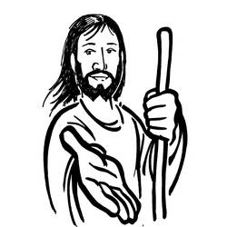 Página para colorir: Jesus (Personagens) #99022 - Páginas para Colorir Imprimíveis Gratuitamente