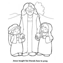 Página para colorir: Jesus (Personagens) #99095 - Páginas para Colorir Imprimíveis Gratuitamente