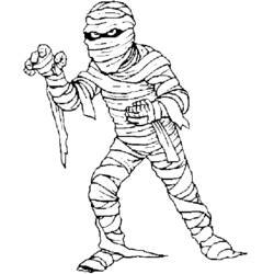 Desenhos para colorir: Múmia - Páginas para Colorir Imprimíveis Gratuitamente