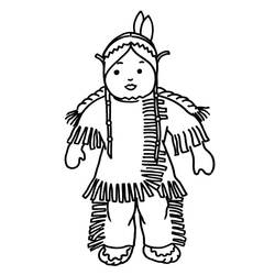 Página para colorir: Nativo Americano (Personagens) #181234 - Páginas para Colorir Imprimíveis Gratuitamente