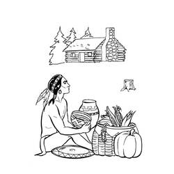 Página para colorir: Nativo Americano (Personagens) #181235 - Páginas para Colorir Imprimíveis Gratuitamente