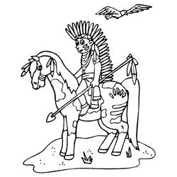 Página para colorir: Nativo Americano (Personagens) #181246 - Páginas para Colorir Imprimíveis Gratuitamente