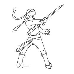 Página para colorir: ninja (Personagens) #147907 - Páginas para Colorir Imprimíveis Gratuitamente