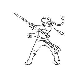 Página para colorir: ninja (Personagens) #147916 - Páginas para Colorir Imprimíveis Gratuitamente