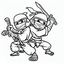 Desenho Ninja (Personagens) #187790 para imprimir e colorir