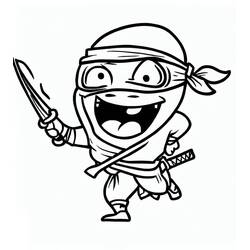 Desenho Ninja (Personagens) #187793 para imprimir e colorir