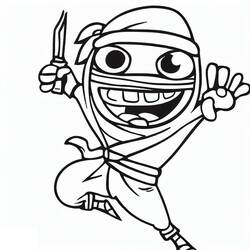 Desenho Ninja (Personagens) #187794 para imprimir e colorir