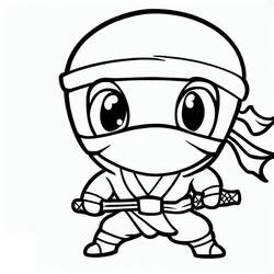 Desenho Ninja (Personagens) #187797 para imprimir e colorir