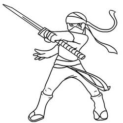 Desenho Ninja (Personagens) #187808 para imprimir e colorir