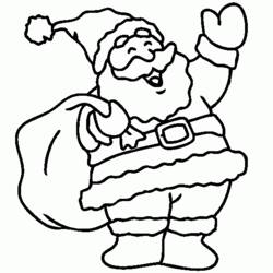 Desenhos para colorir: Papai Noel - Páginas para Colorir Imprimíveis Gratuitamente