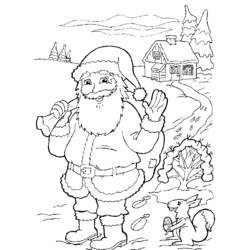 Página para colorir: Papai Noel (Personagens) #104686 - Páginas para Colorir Imprimíveis Gratuitamente