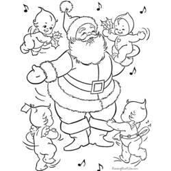 Página para colorir: Papai Noel (Personagens) #104699 - Páginas para Colorir Imprimíveis Gratuitamente