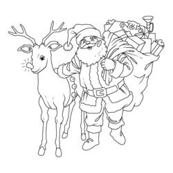 Página para colorir: Papai Noel (Personagens) #104731 - Páginas para Colorir Imprimíveis Gratuitamente