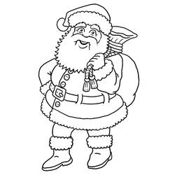 Página para colorir: Papai Noel (Personagens) #104752 - Páginas para Colorir Imprimíveis Gratuitamente