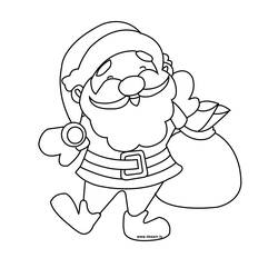 Página para colorir: Papai Noel (Personagens) #104830 - Páginas para Colorir Imprimíveis Gratuitamente