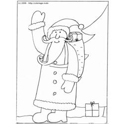 Página para colorir: Papai Noel (Personagens) #104841 - Páginas para Colorir Imprimíveis Gratuitamente