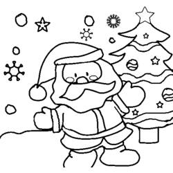 Página para colorir: Papai Noel (Personagens) #104854 - Páginas para Colorir Imprimíveis Gratuitamente